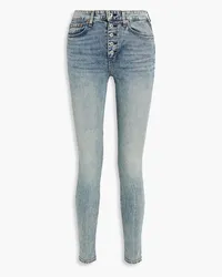 Rag & Bone Nina faded high-rise skinny jeans - Blue Blue