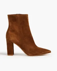 Gianvito Rossi Piper 85 suede ankle boots - Brown Brown