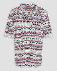 Missoni Crochet-knit cotton-blend shirt - Multicolor Multicolor