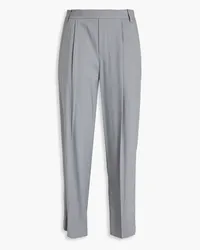 Vince Cropped twill tapered pants - Gray Gray