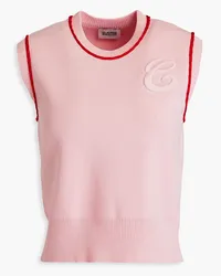 Claudie Pierlot Embroidered knitted vest - Pink Pink