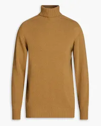 Officine Generale Merino wool and cashmere-blend turtleneck sweater - Brown Brown