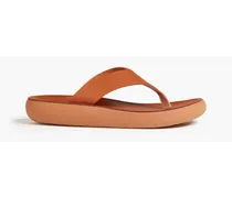 Charys Comfort leather platform sandals - Brown