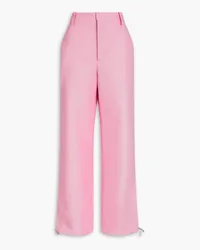 Marni Satin-twill straight-leg pants - Pink Pink