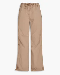 Ganni Cotton-blend poplin cargo pants - Neutral Neutral