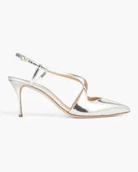 Sergio Rossi Mirrored-leather pumps - Metallic Metallic