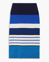 Clements Ribeiro Riviera striped cashmere midi skirt - Multicolor Multicolor