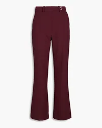 Claudie Pierlot Crepe bootcut pants - Burgundy Burgundy