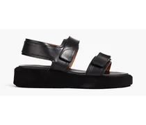 Varese leather sandals - Black