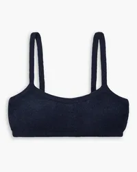 KHAITE Vara cashmere bra top - Blue Blue