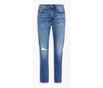 Fit 2 Authentic distressed denim jeans - Blue
