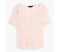 Alice Olivia - Cindy Lyocell and cotton-blend jersey T-shirt - Pink