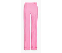 Fresa twill straight-leg pants - Pink