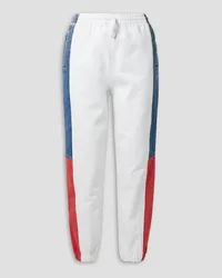 Alexander Wang Color-block high-rise tapered jeans - White White