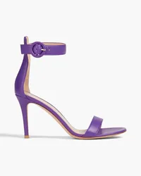 Gianvito Rossi Portofino 85 leather sandals - Purple Purple