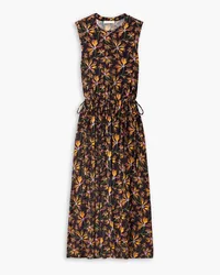 Ulla Johnson Clea floral-print stretch-jersey midi dress - Yellow Yellow