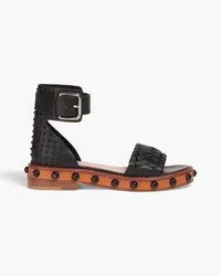 RED Valentino Studded leather sandals - Black Black