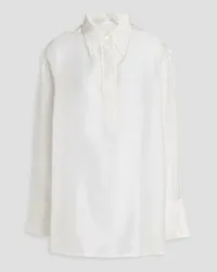 Victoria Beckham Silk-habotai shirt - White White