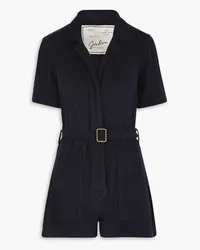 Giuliva Heritage Collection The Sienna belted cotton Oxford playsuit - Blue Blue