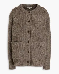 Alex Mill Ribbed Donegal merino wool-blend cardigan - Neutral Neutral