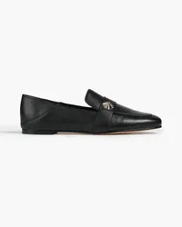 Stuart Weitzman Wylie embellished leather loafers - Black Black