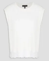 Rag & Bone Lace-trimmed jersey top - White White