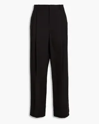 Vince Pleated TENCEL Lyocell-blend wide-leg pants - Black Black