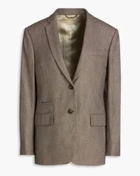 Gentryportofino Wool blazer - Brown Brown