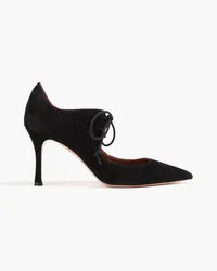 Malone Souliers Morena cutout suede pumps - Black Black