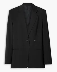 Helmut Lang Double-breasted woven blazer - Black Black