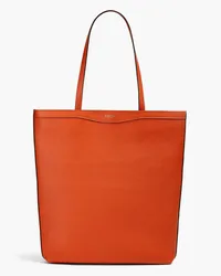 Serapian Pebbled-leather tote - Orange Orange