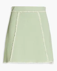 Sandro Ribbed-knit mini skirt - Green Green