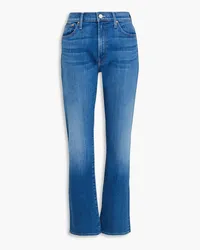 Mother Weekender high-rise straight-leg jeans - Blue Blue