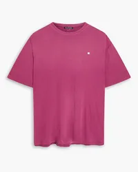 Acne Studios Slub cotton-jersey T-shirt - Purple Purple