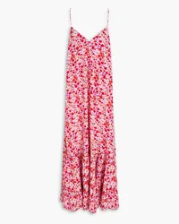 ROTATE Birger Christensen Floral-print jacquard maxi dress - Red Red