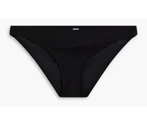 Ashley ribbed low-rise bikini briefs - Black
