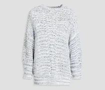 Willey marled cotton sweater - White