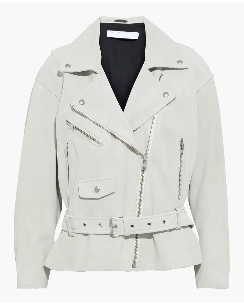 IRO Tigao suede biker jacket - White White