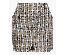 Hunch metallic checked tweed mini skirt - Brown