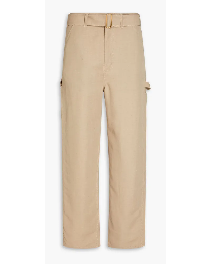 Dunhill Belted twill cargo pants - Neutral Neutral