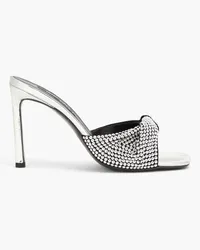 Sergio Rossi Royal Borchie twisted studded suede mules - Metallic Metallic