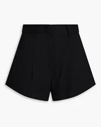 Derek Lam Vadella pleated linen-blend shorts - Black Black