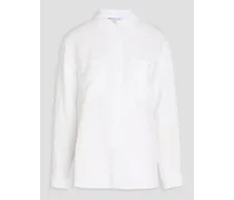 Lyocell and linen-blend shirt - White