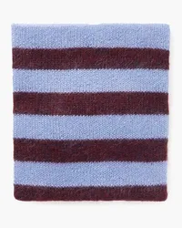 J.W.Anderson Striped knitted snood - Blue - ONESIZE Blue