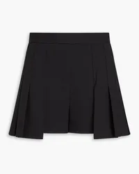 RED Valentino Pleated grain de poudre shorts - Black Black