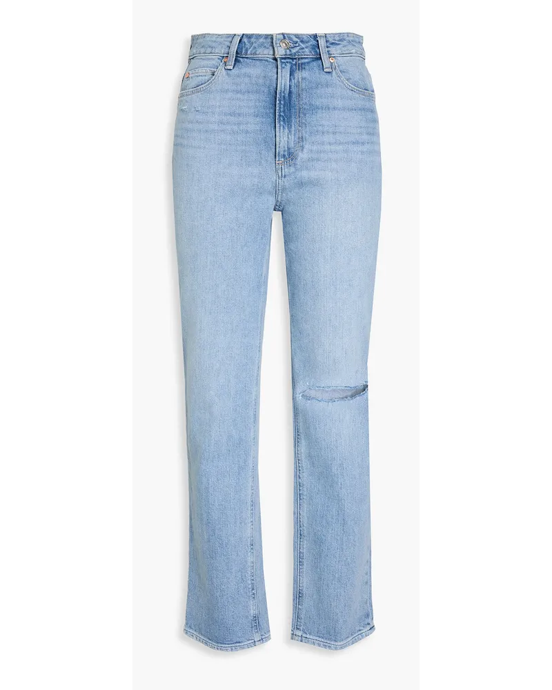 Paige Noella high-rise straight-leg jeans - Blue Blue