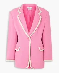 Rowen Rose Oversized two-tone wool-crepe blazer - Pink Pink