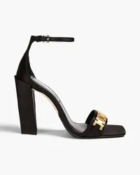 Victoria Beckham Embellished satin sandals - Black Black