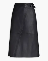 Derek Lam Leather wrap skirt - Blue Blue