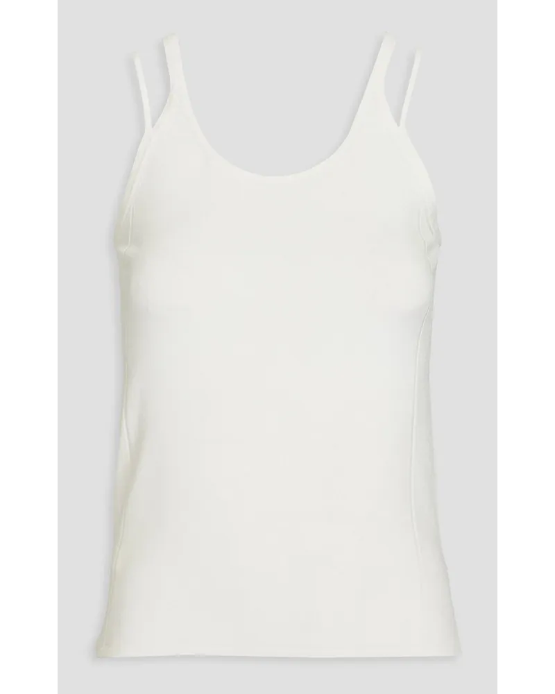 Dion Lee Stretch-crepe tank - White White